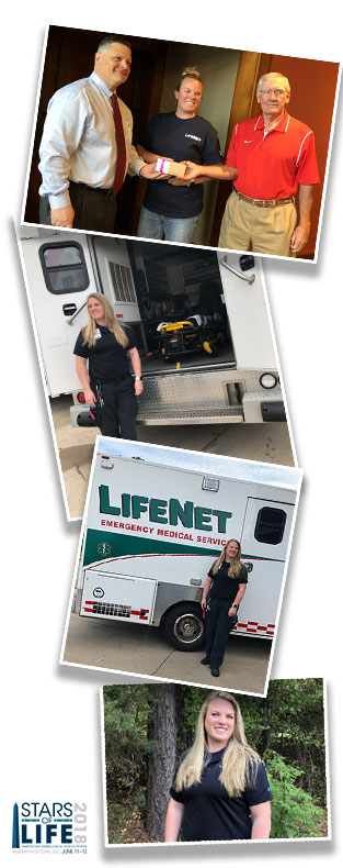 Cyndy Rider Texarkana LifeNet Paramedic Star of Life 2018