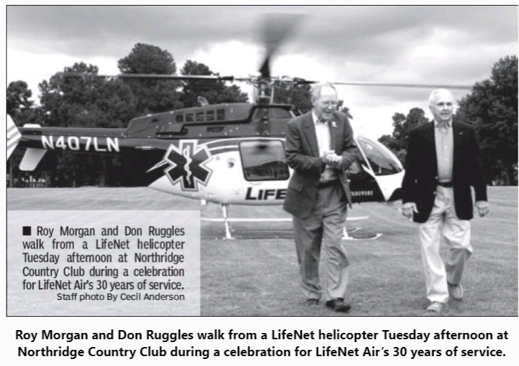 Roy Morgan, Don Ruggles, LifeNet Air 30th Anniversary Air Ambulance Texarkana Region