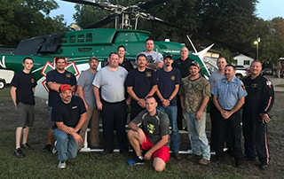 Malvern Fire Department attends a LZ Class taught by LifeNet Air