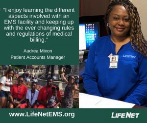 Audrea Mixon, Patient Accounts, LifeNet EMS