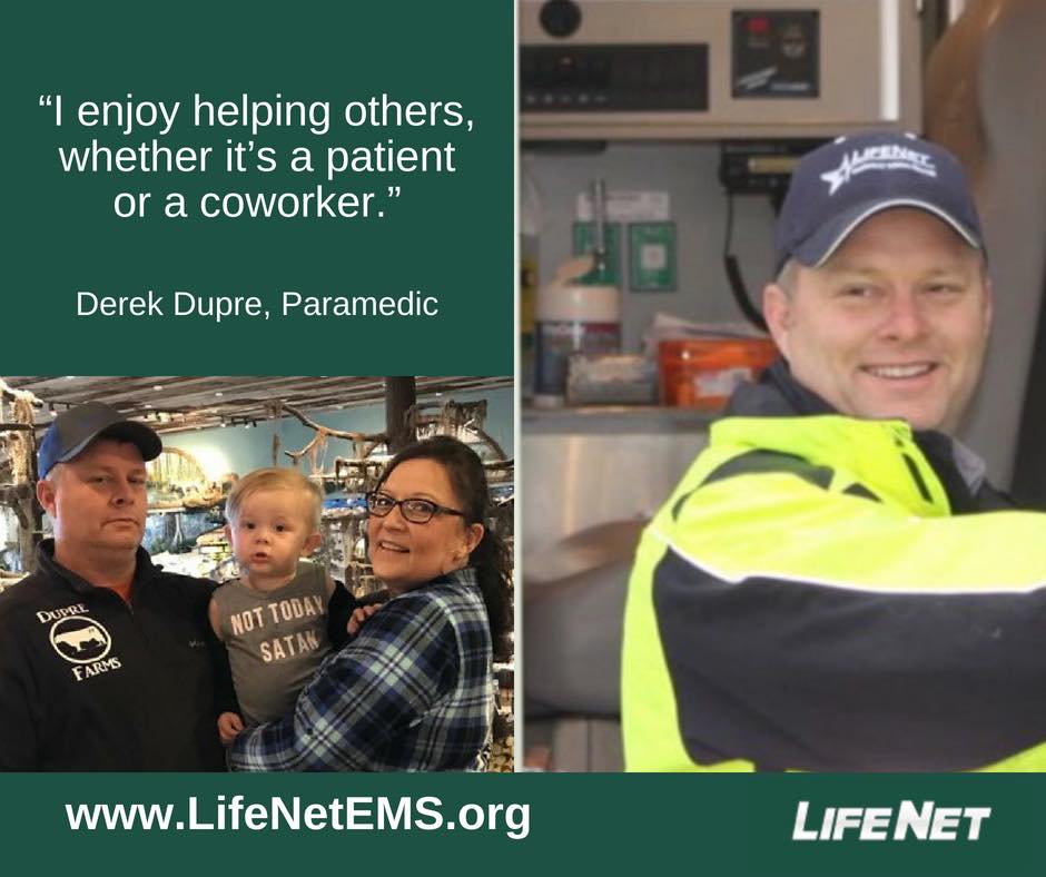 Derek Dupre, paramedic in Hot Springs, Arkansas at LifeNet