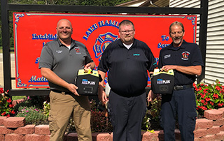 LifeNet EMS AED Donation to Lake Hamilton Fire & Rescue