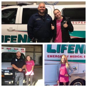 AHA Sweetheart spends time at LifeNet EMS in Hot Springs, Arkansas.