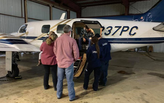LifeNet field crew attend a fixed wing medical transport class to earn certification to fly patients via fixed wing transport.