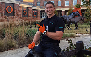 Hunter Poston named 2019 Star of Life for his work as an EMT at LifeNet EMS in Stillwater, Oklahoma.
