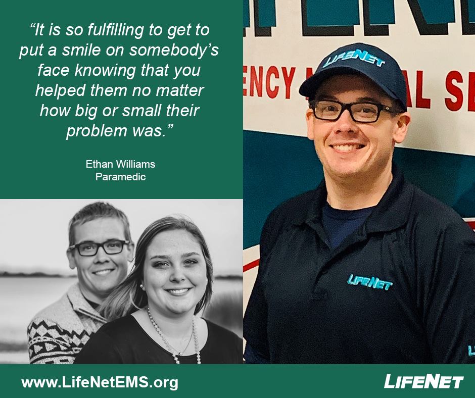 Ethan Williams, Paramedic, LifeNet EMS, Clarksville, TX