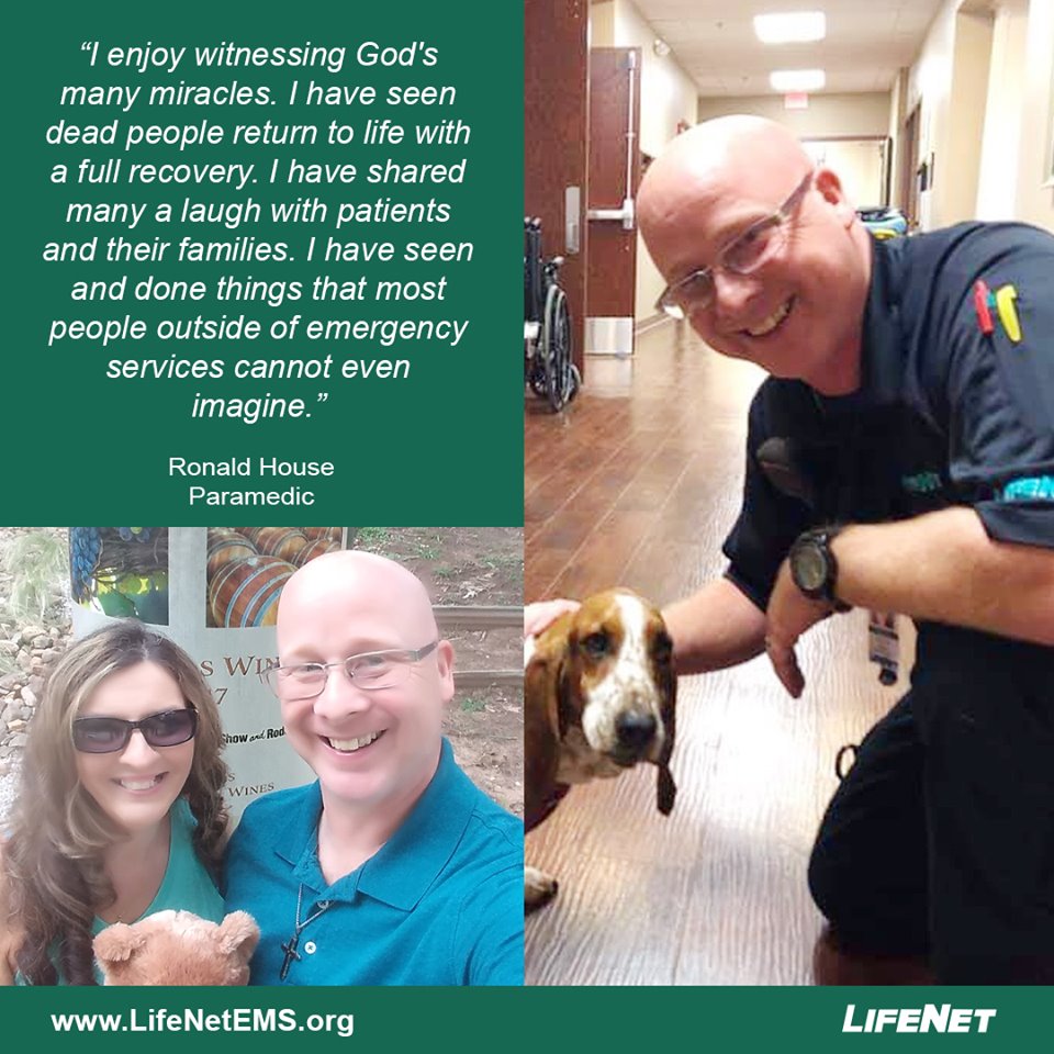Ronald House is a paramedic for LifeNet EMS in Texarkana.